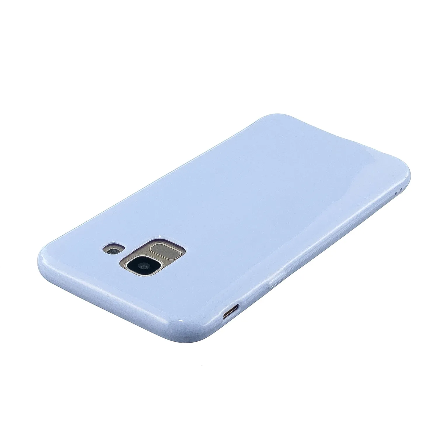 For Samsung A6/A6 Plus 2018 Smartphone Case Soft TPU Precise Cutouts Full Body Protection Mobile Phone Shell Rose red