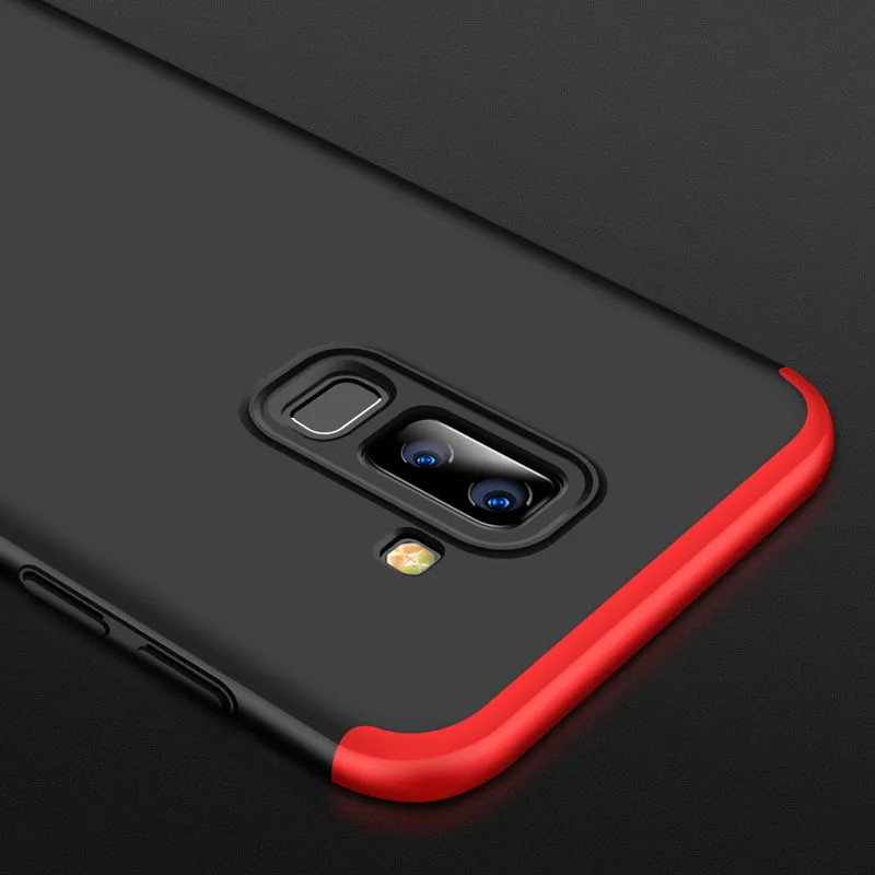 For Samsung J8 2018 360 Degree Protective Case Ultra Thin Hard Back Cover Gold