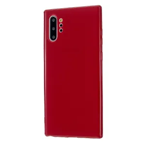 For Samsung Note 10/10 Pro Cellphone Cover TPU Phone Case Simple Profile Classic Design Shock-proof Shell Rose red
