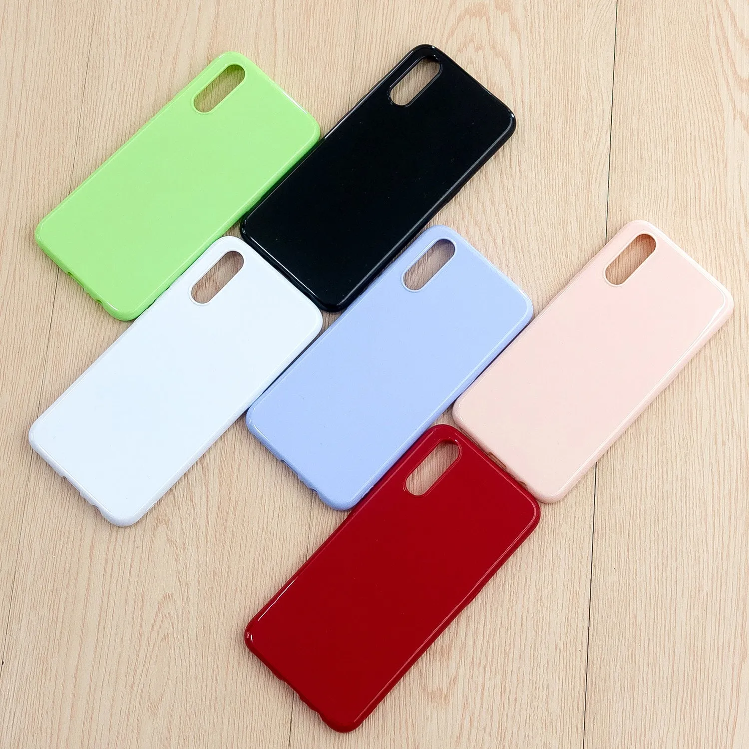 For VIVO IQOO Neo/Y97 Glossy TPU Phone Case Mobile Phone Soft Cover Anti-Slip Full Body Protection Sakura pink