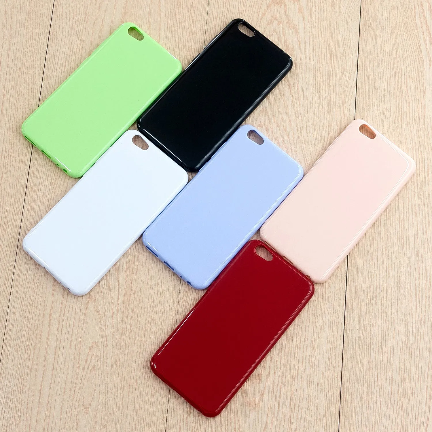 For VIVO Y67/Y71 Cellphone Cover Glossy TPU Phone Case Anti-Dust Stain-proof Easy Install Screen Protector Taro purple