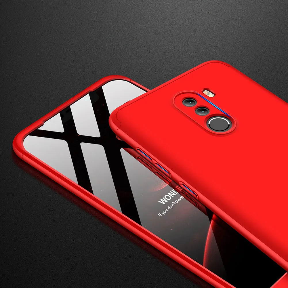 For XIAOMI Pocophone F1 Ultra Slim PC Back Cover Non-slip Shockproof 360 Degree Full Protective Case gold