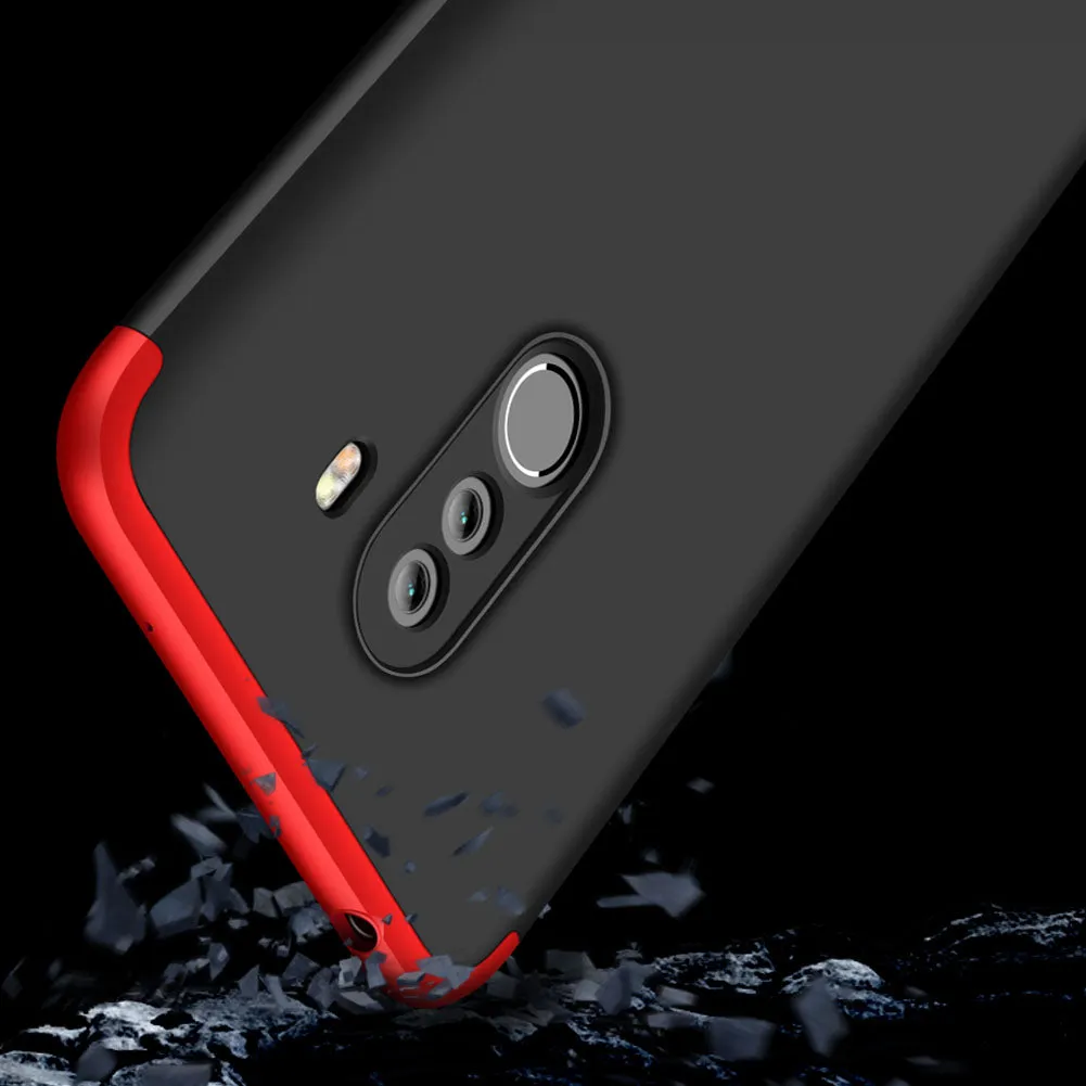 For XIAOMI Pocophone F1 Ultra Slim PC Back Cover Non-slip Shockproof 360 Degree Full Protective Case gold