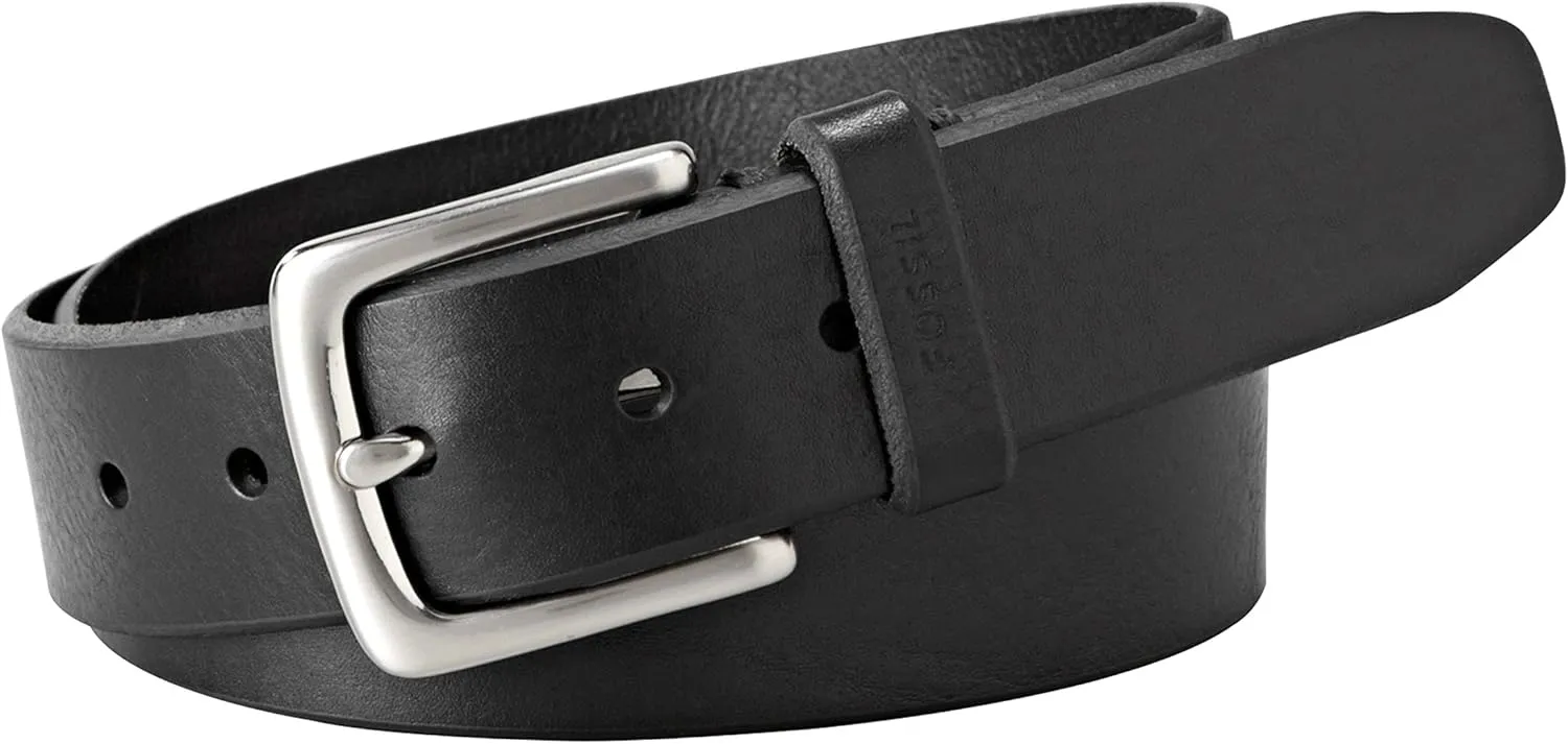 Fossil Men's Black Leather Belt