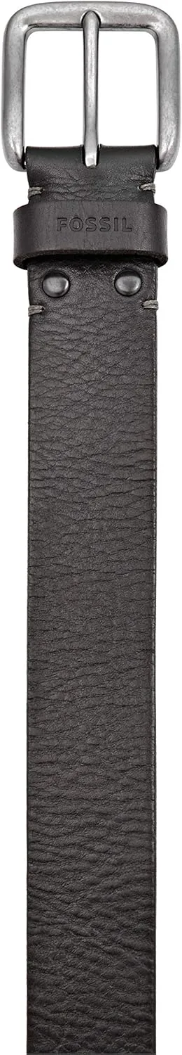 Fossil Men's Black Leather Belt