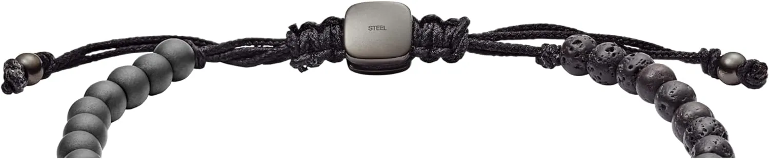 Fossil Men's Stainless Steel and Genuine Leather and/or Beaded Bracelet for Men