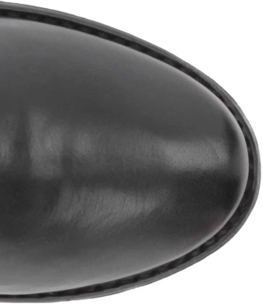 Frye Paige Tall Riding Boots for Women Made from Antiqued Italian Leather with Overlapping Front Panels, Stacked Leather Heel, and Leather Outsole – 16” Shaft Height