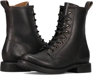Frye Veronica Women’s Combat Boots Crafted from Hand-Burnished Vintage Italian Leather with Genuine Stitch-Down Welt Construction and Leather Lining – 6 ¾” Shaft Height