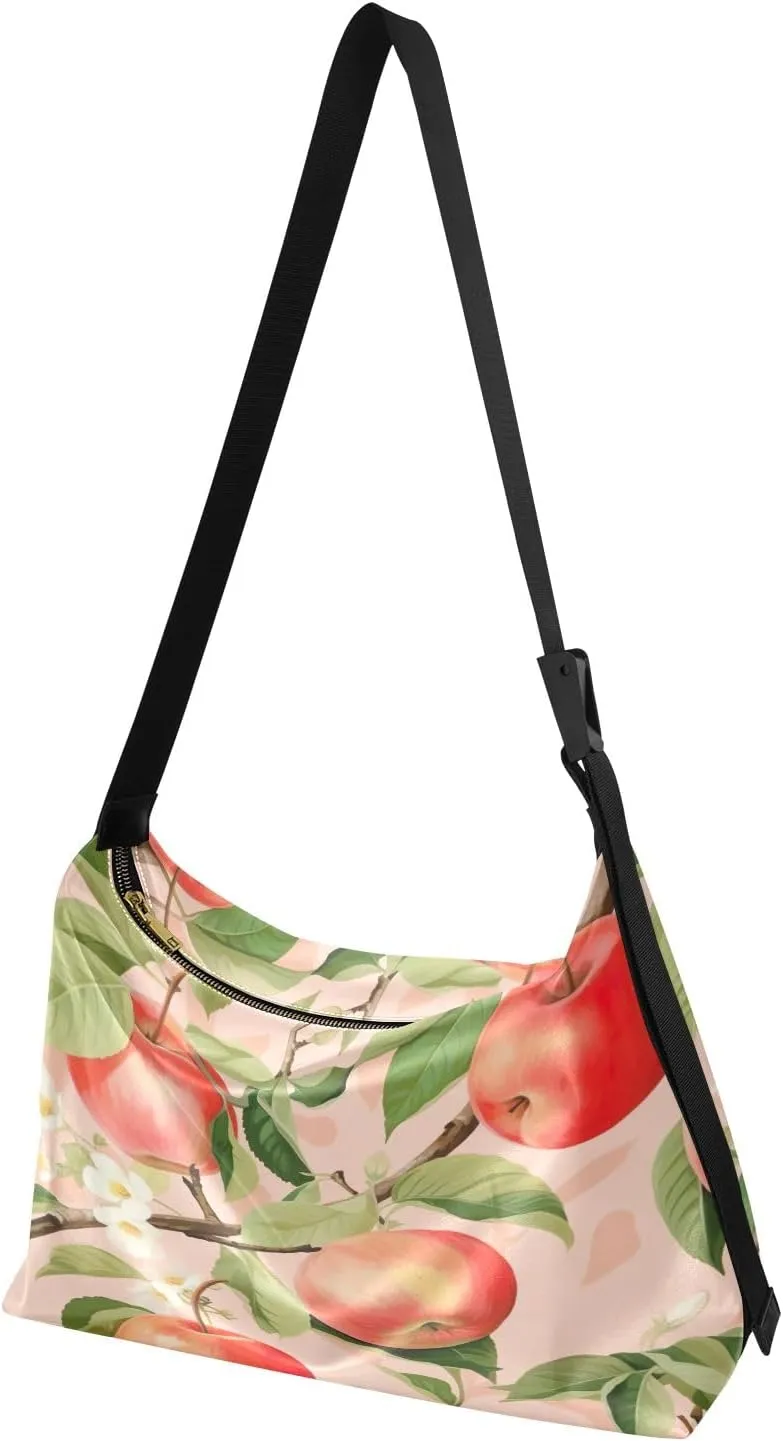 GAIGEO Watercolor Pansies and Flowers Leather Crossbody Bag, Crossbody Bag Leather Wide Strap, Leather Sling Bag Men