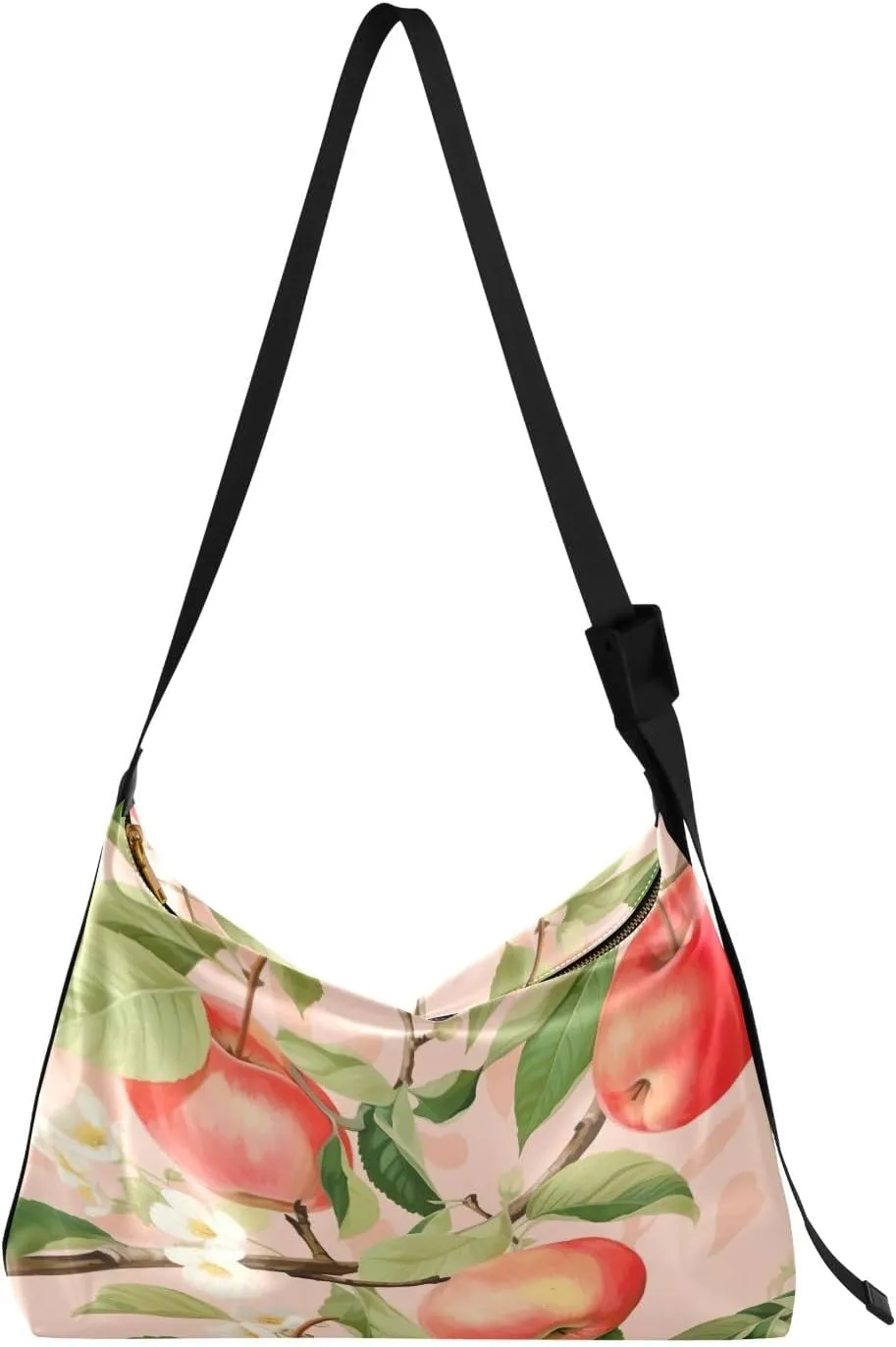GAIGEO Watercolor Pansies and Flowers Leather Crossbody Bag, Crossbody Bag Leather Wide Strap, Leather Sling Bag Men