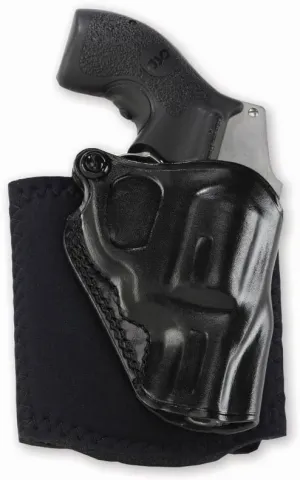 Galco Ankle Glove Leather Handgun Holster, Right Hand, Black, AG158B