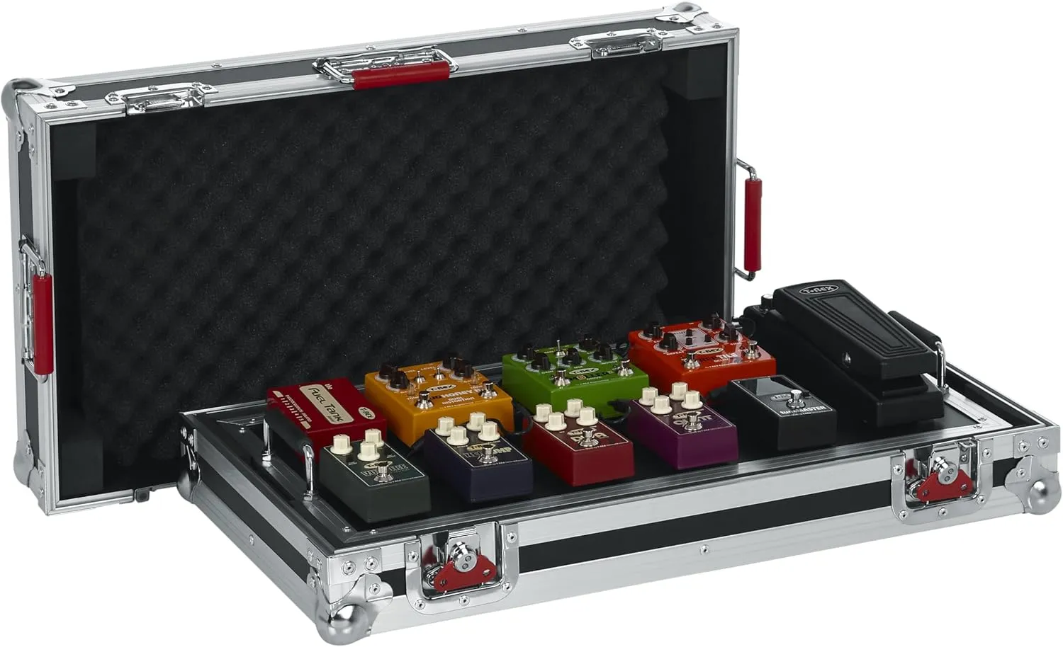 Gator Cases G-TOUR Series Gutiar Pedal board with ATA Road Case, Wheels and Pull Handle, Large: 24" x 11" (G-TOUR PEDALBOARD-LGW)