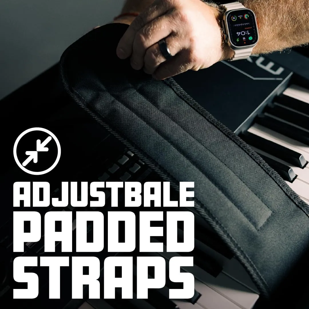 Gator Cases Lightweight Rolling Keyboard Case for Slim Extra Long 88 Note Keyboards and Electric Pianos (GK-88 SLXL)