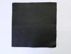 Genuine Cowhide Smooth Leather PRECUT Sheets for Crafts - Black 12"x12"