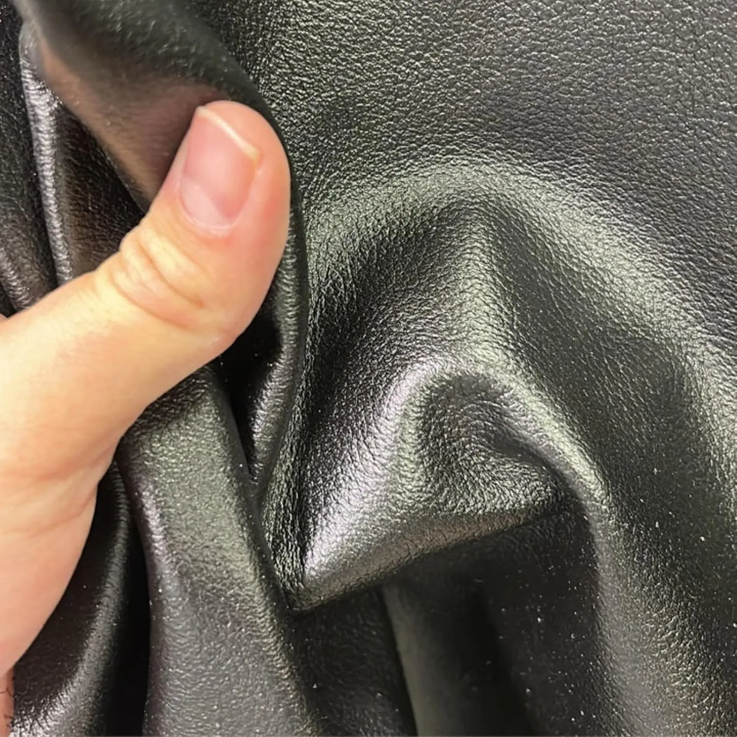 Genuine Cowhide Smooth Leather PRECUT Sheets for Crafts - Black 12"x12"