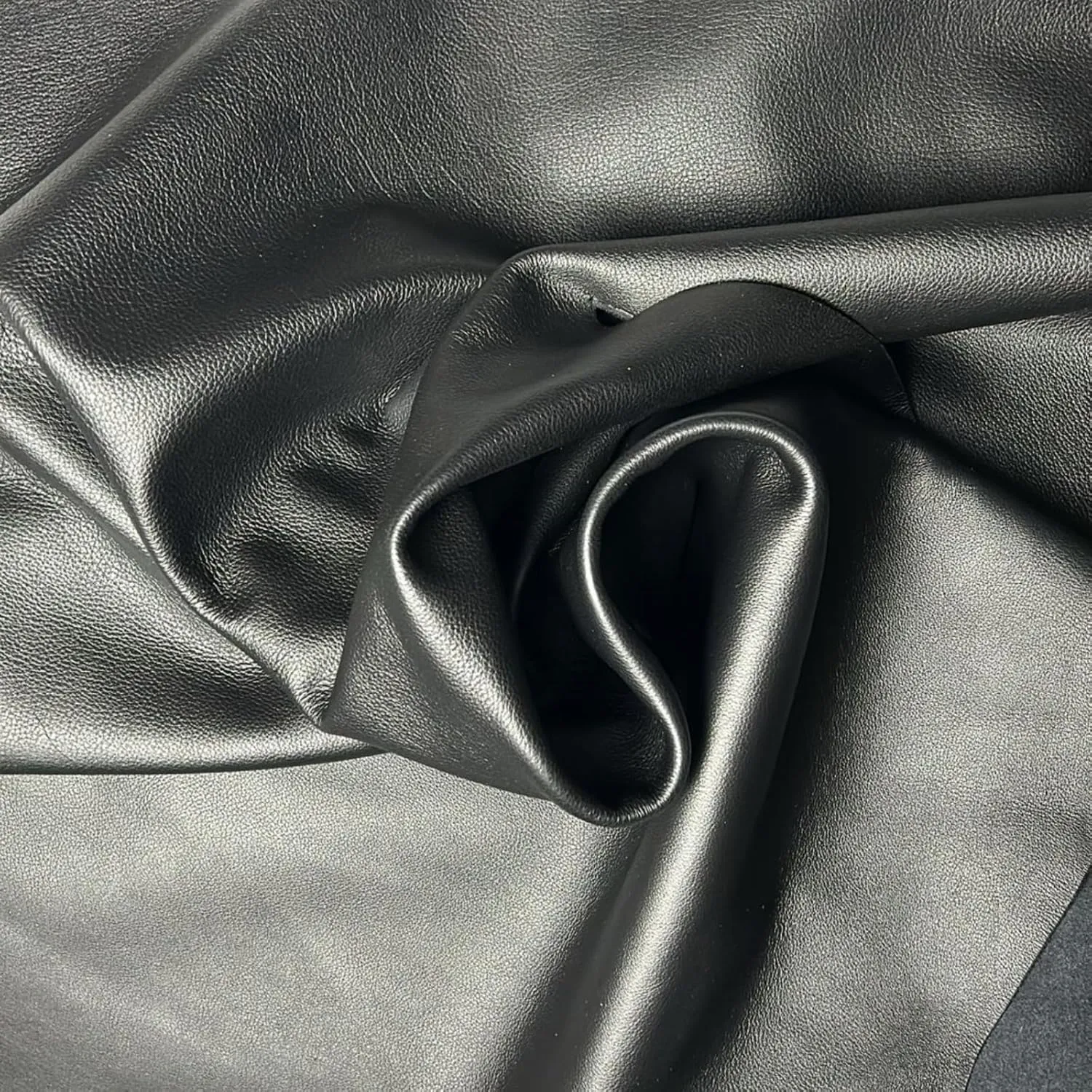 Genuine Cowhide Smooth Leather PRECUT Sheets for Crafts - Black 12"x12"