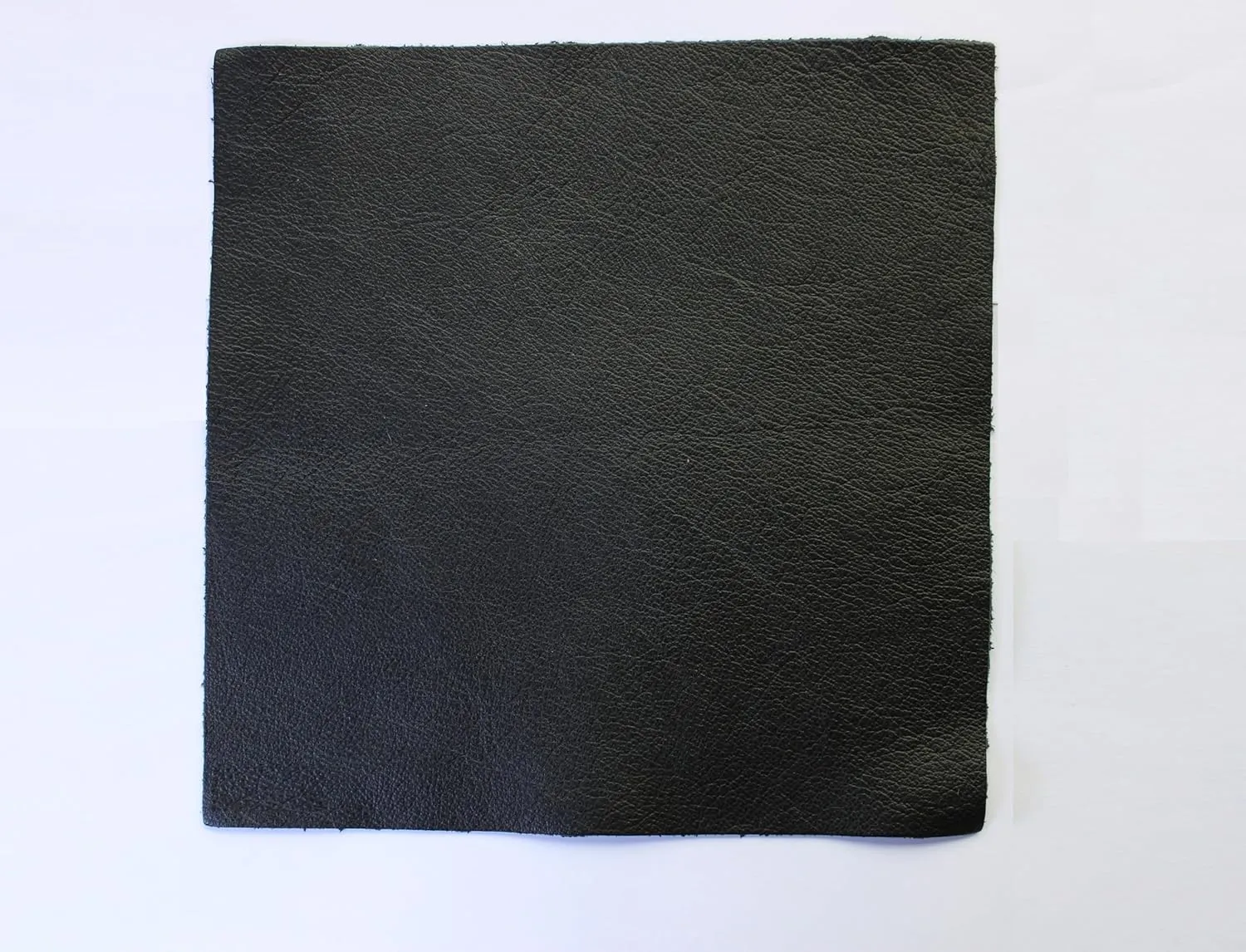 Genuine Cowhide Smooth Leather PRECUT Sheets for Crafts - Black 12"x12"