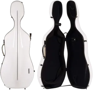 GEWA Air 3.9 Cello Case White Gloss with Black Interior