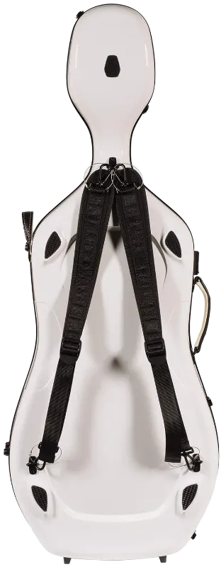 GEWA Air 3.9 Cello Case White Gloss with Black Interior