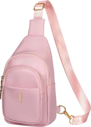 Gifts for Teen Girls Women, Initial Crossbody Sling Bag, Travel Purse for Girls, Cute Teen Girl Gifts Trendy Stuff