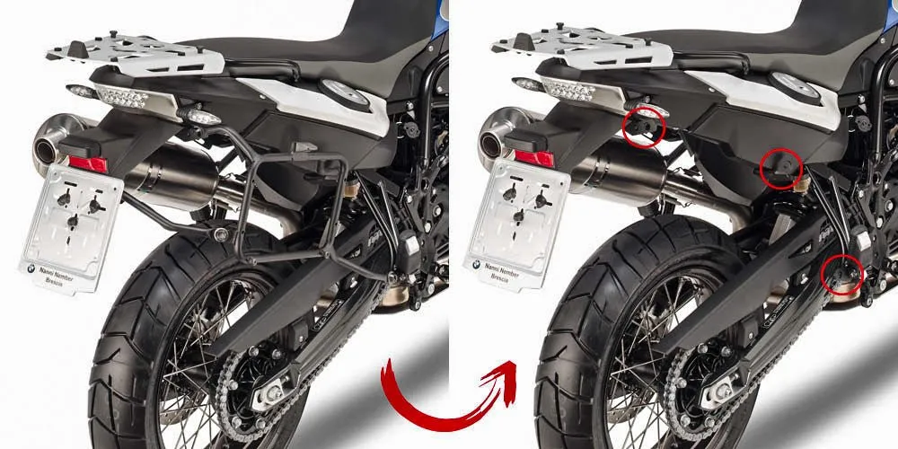 GIVI PLR5103 Hard Luggage Mounting Hardware