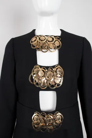 Gold Hardware Cutout Dress
