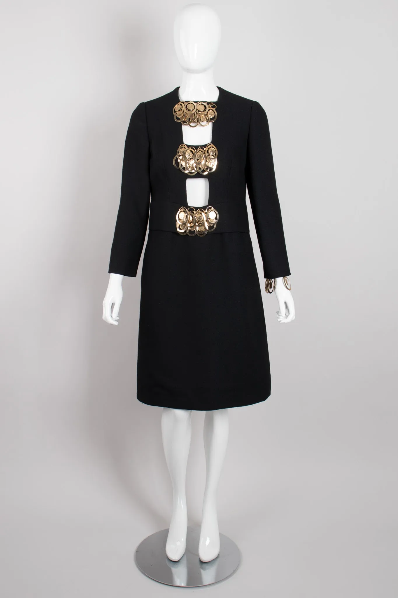 Gold Hardware Cutout Dress