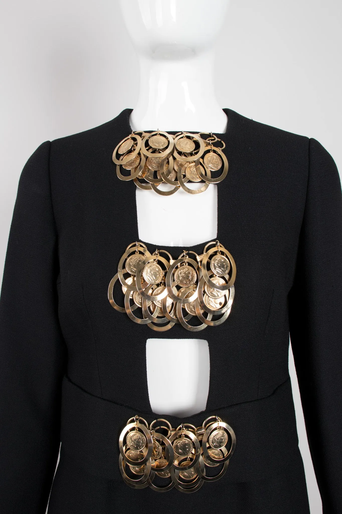 Gold Hardware Cutout Dress