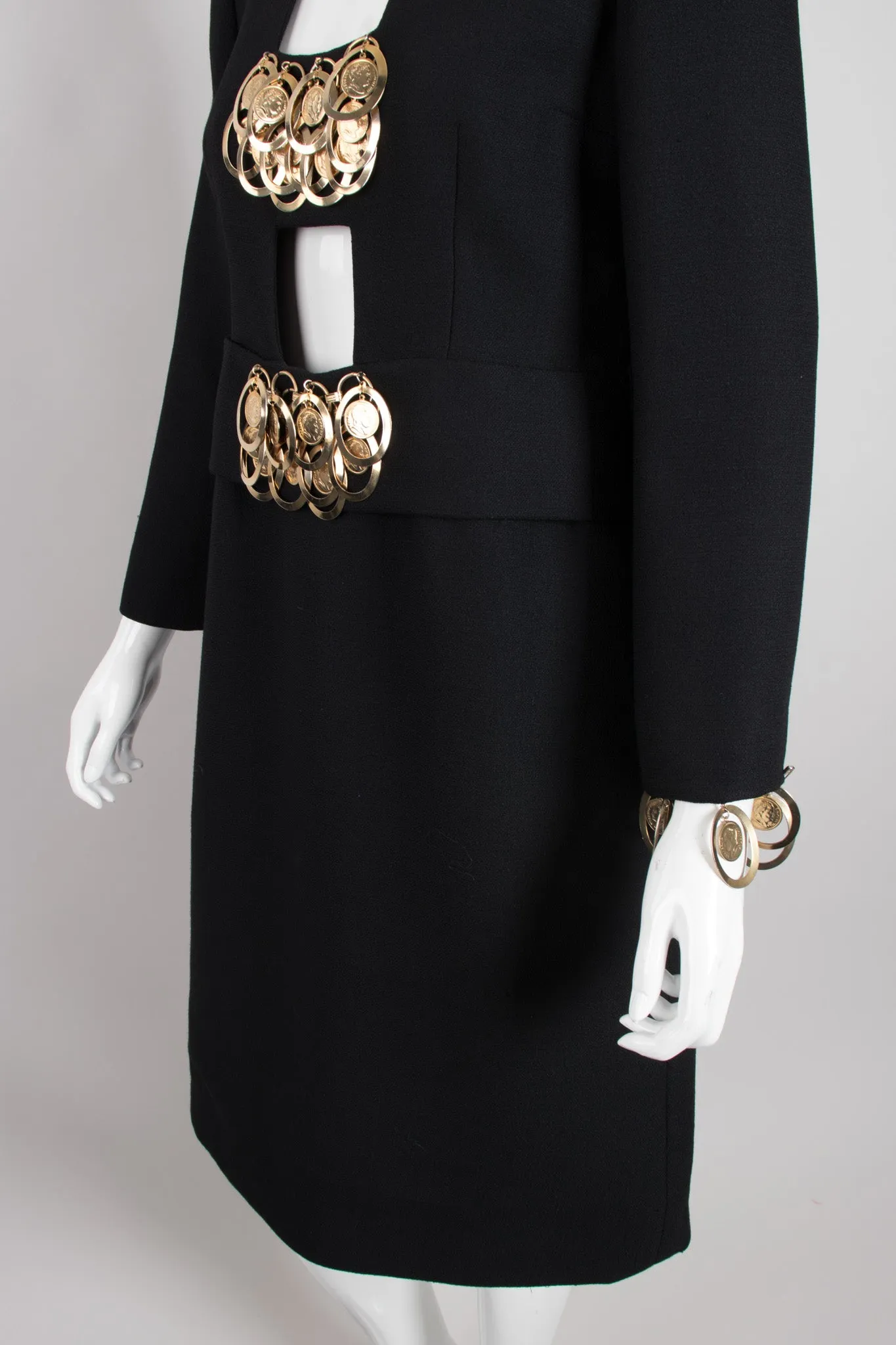 Gold Hardware Cutout Dress