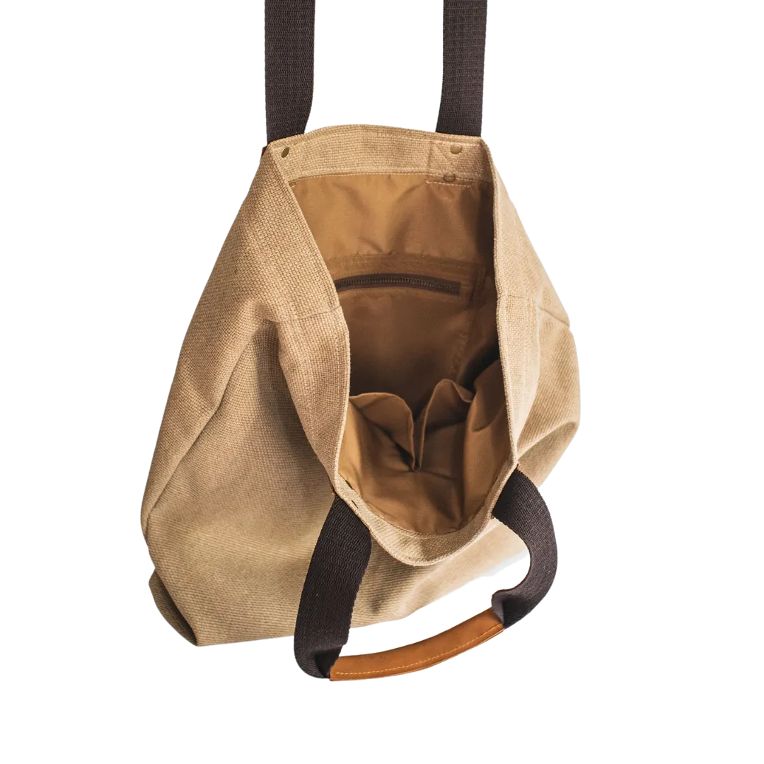 Gouache Jacinda Jute Tote Bag