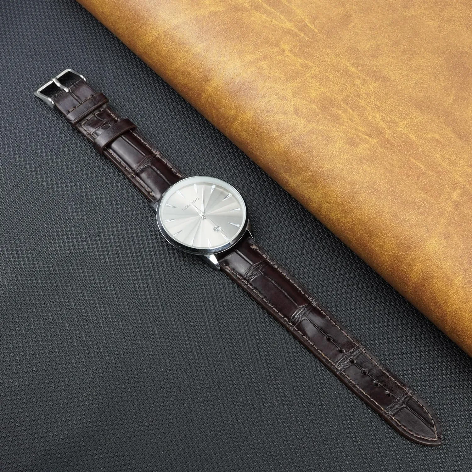 Handmade AIIi-gator Watch Band Men Quick Release Croc Premium Leather Watch Strap Replacement Silver Buckles Bespoke 18mm 19mm 20mm 21mm 22mm 24mm