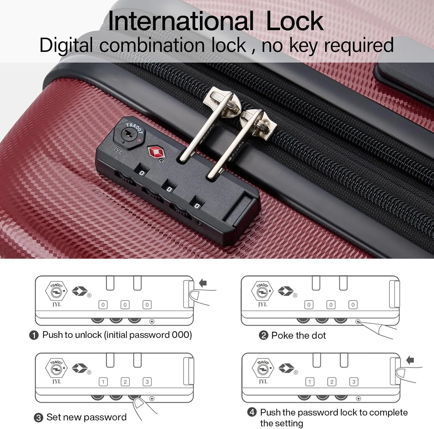 Hanke 20 Inch Expandable Carry on Luggage 22x14x9 Airline Approved Lightweight PC Hard Shell Suitcases with Wheels Tsa Luggage Rolling Suitcase Travel Luggage Bag for Weekender(Burgundy)