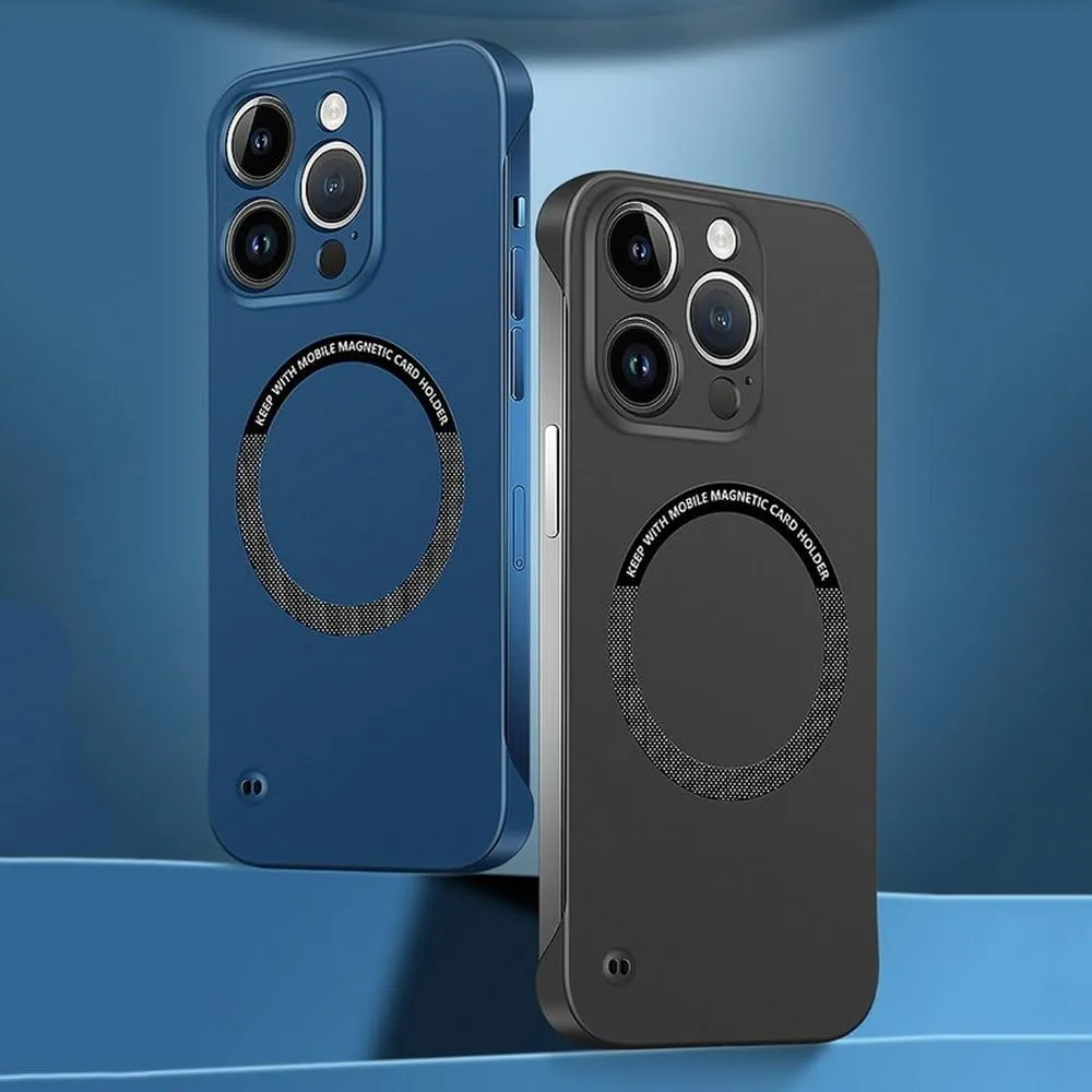 Hard PC Frameless Magnetic Phone Case for Oneplus 10 Pro 9R 9RT 10R 10T 11 9 8T 7T 8 7 Pro Matte Thin Cover,Gray,for Oneplus 7T