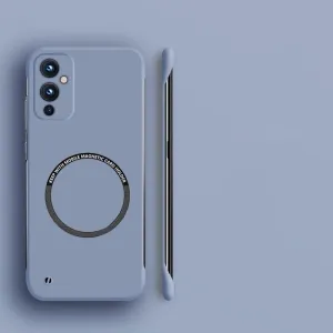 Hard PC Frameless Magnetic Phone Case for Oneplus 10 Pro 9R 9RT 10R 10T 11 9 8T 7T 8 7 Pro Matte Thin Cover,Gray,for Oneplus 7T