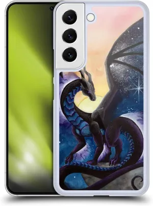 Head Case Designs Officially Licensed Carla Morrow Nightfall Dragons Hard Back Case Compatible with Samsung Galaxy S22 5G