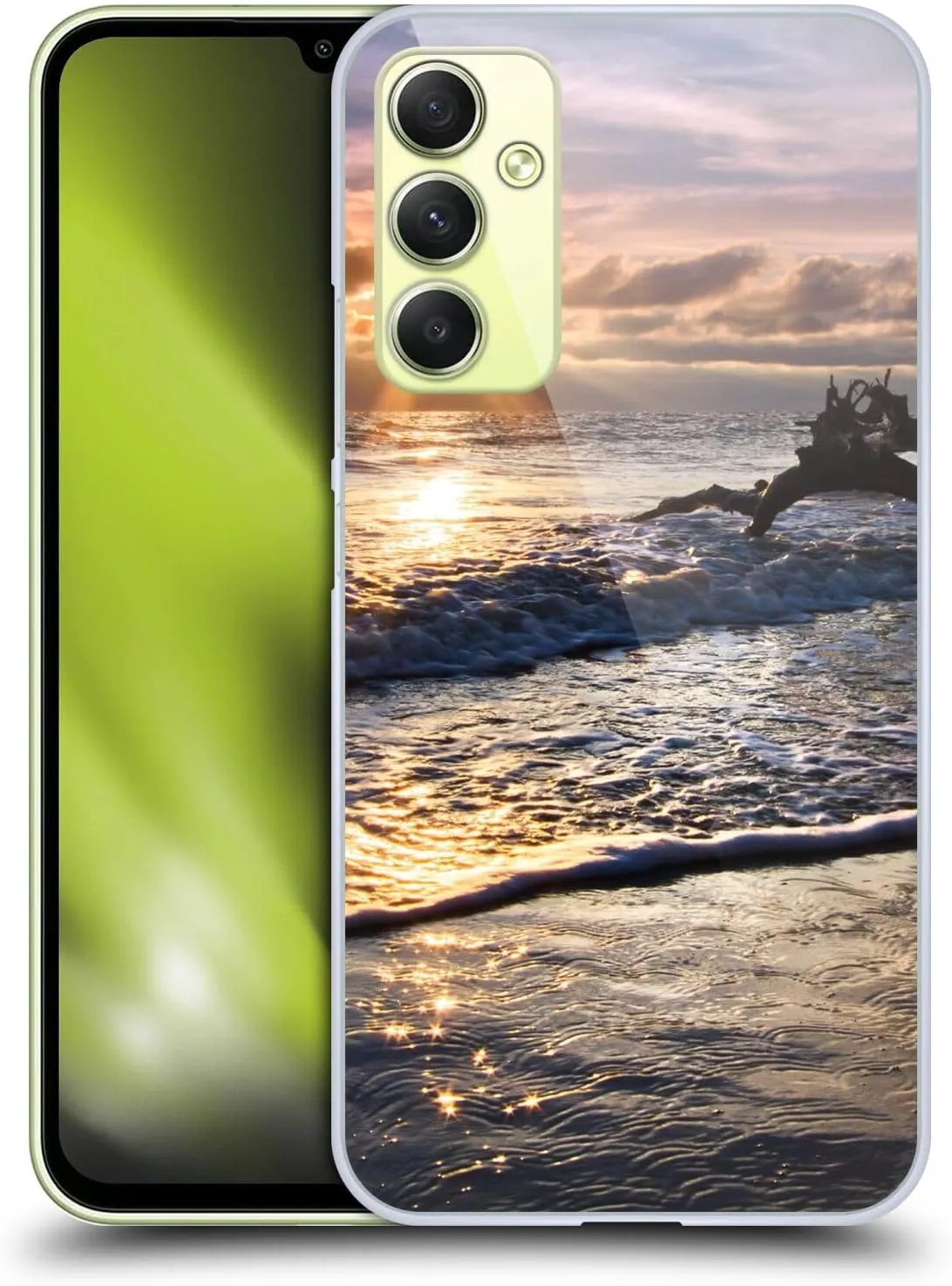 Head Case Designs Officially Licensed Celebrate Life Gallery Sparkly Water at Driftwood Beaches Hard Back Case Compatible with Samsung Galaxy A34 5G