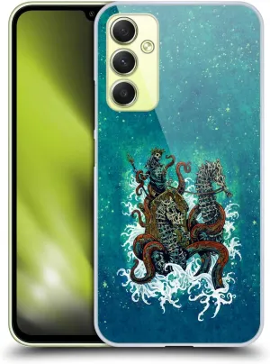 Head Case Designs Officially Licensed David Lozeau Neptune Nautical Skeleton Grunge Hard Back Case Compatible with Samsung Galaxy A34 5G