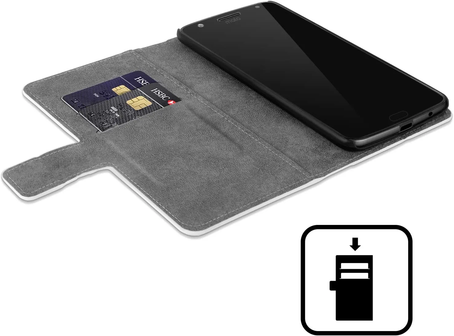 Head Case Designs Officially Licensed Michel Keck Corinthians Religious Abstract Leather Book Wallet Case Cover Compatible with Motorola Moto G Power (2024)
