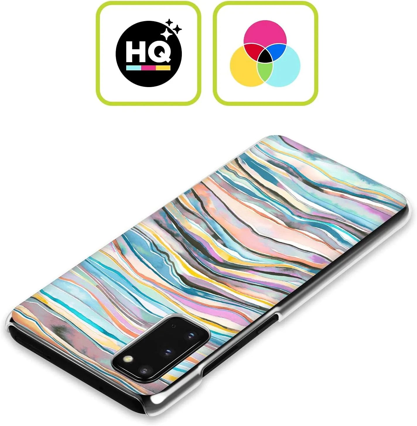 Head Case Designs Officially Licensed Ninola Agate Mineral Layers Turquoise Abstract 3 Hard Back Case Compatible with Samsung Galaxy S24 Ultra 5G