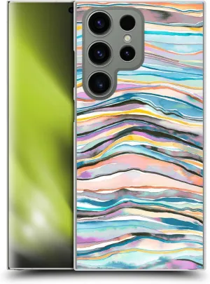 Head Case Designs Officially Licensed Ninola Agate Mineral Layers Turquoise Abstract 3 Hard Back Case Compatible with Samsung Galaxy S24 Ultra 5G