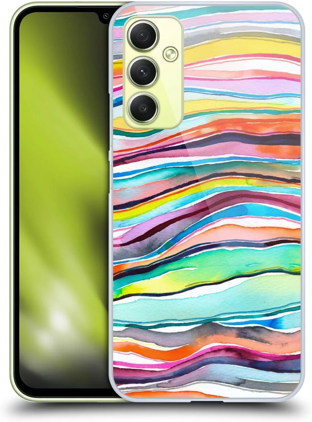 Head Case Designs Officially Licensed Ninola Agate Multi Layers Abstract 2 Hard Back Case Compatible with Samsung Galaxy A34 5G
