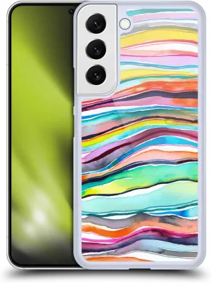 Head Case Designs Officially Licensed Ninola Agate Multi Layers Abstract 2 Hard Back Case Compatible with Samsung Galaxy S22 5G