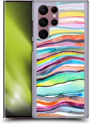 Head Case Designs Officially Licensed Ninola Agate Multi Layers Abstract 2 Hard Back Case Compatible with Samsung Galaxy S22 Ultra 5G