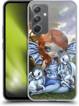 Head Case Designs Officially Licensed Strangeling Blue Willow Fairy Dragon Hard Back Case Compatible with Samsung Galaxy A54 5G