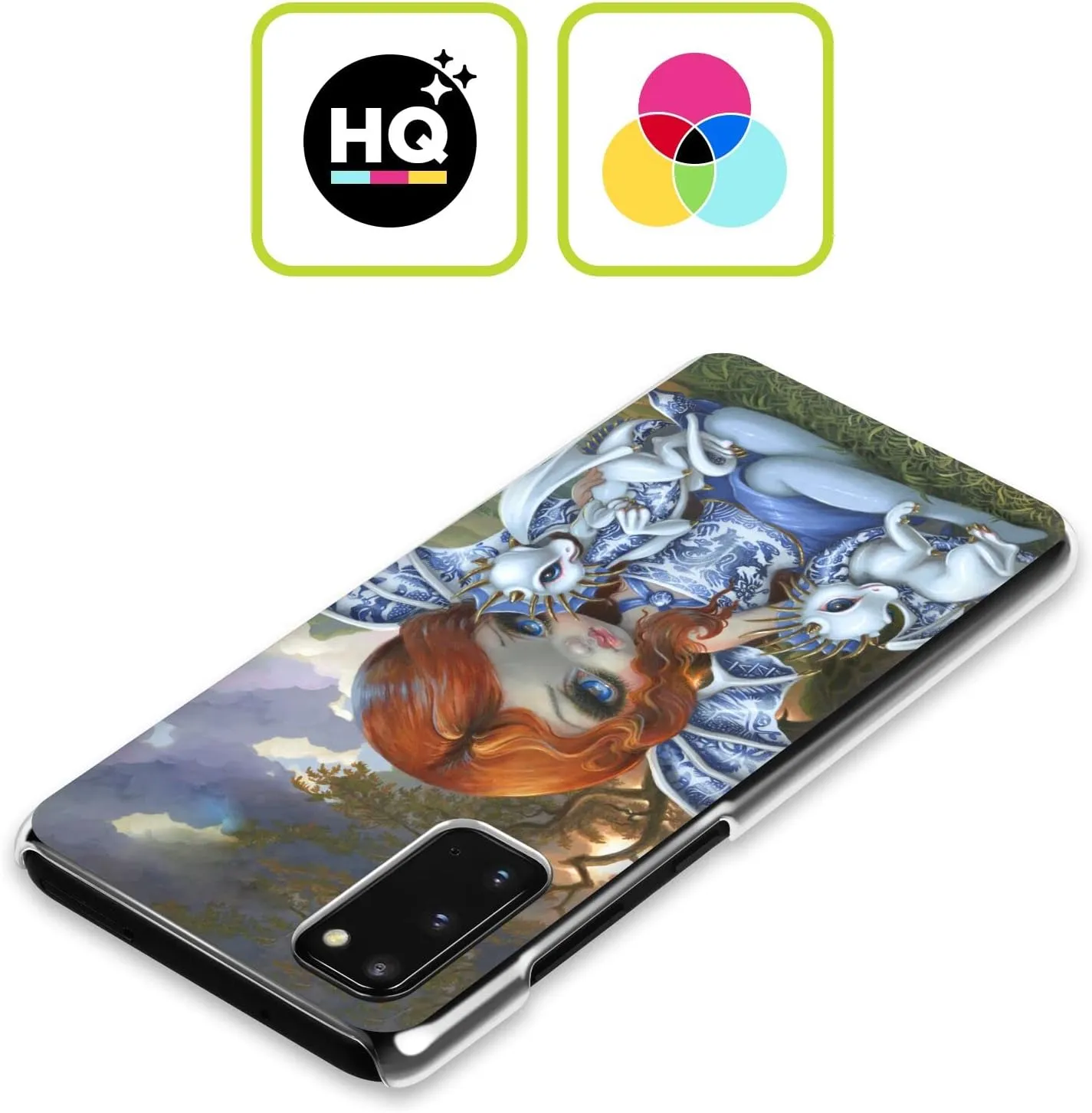 Head Case Designs Officially Licensed Strangeling Blue Willow Fairy Dragon Hard Back Case Compatible with Samsung Galaxy S22  5G