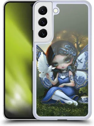 Head Case Designs Officially Licensed Strangeling Blue Willow Wings Fairy Art Hard Back Case Compatible with Samsung Galaxy S22 5G