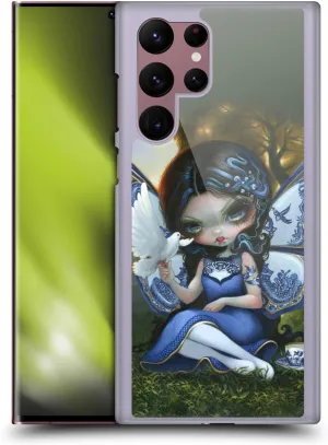 Head Case Designs Officially Licensed Strangeling Blue Willow Wings Fairy Art Hard Back Case Compatible with Samsung Galaxy S22 Ultra 5G
