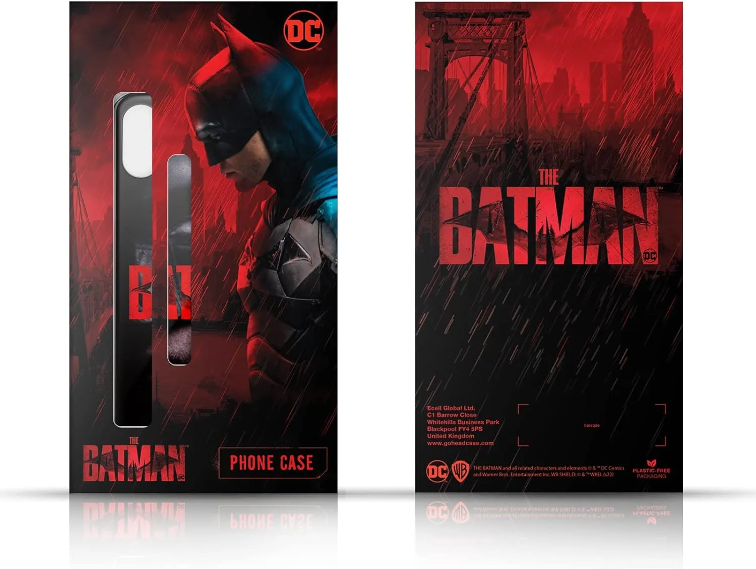 Head Case Designs Officially Licensed The Batman Red Rain Neo-Noir Graphics Hard Back Case Compatible with Samsung Galaxy S22  5G