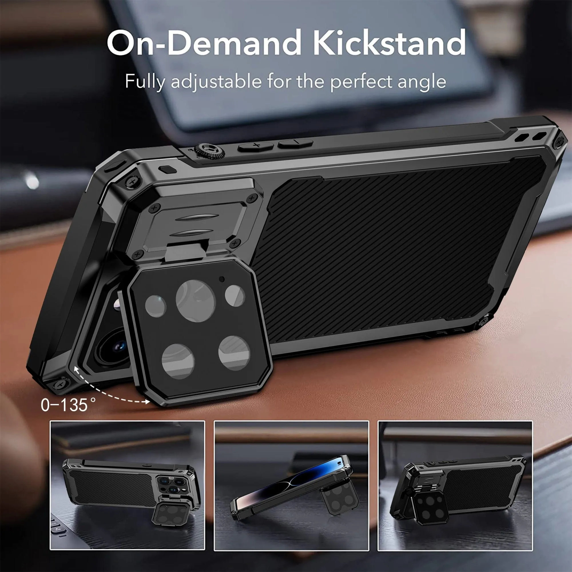 Heavy Duty Phone Case With Magnetic Charging