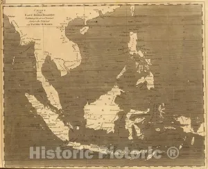 Historic Map : 1804 East India Islands. - Vintage Wall Art - 24in x 20in